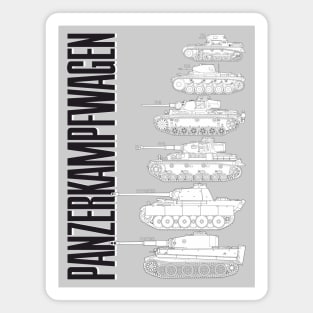 Hobby tanks! German Panzerkampfwagen tanks Magnet